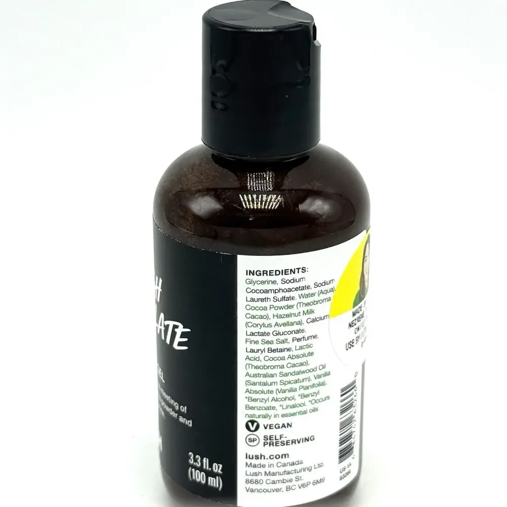 Lush Posh Chocolate Shower Gel 3.3oz Hazelnut Cocoa New Sealed